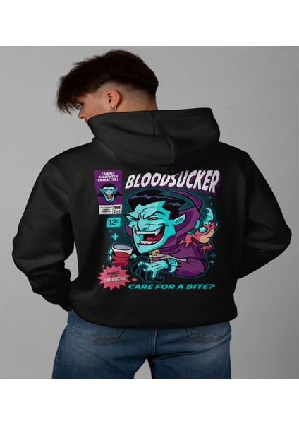 Nosferatu - Vampir Comic' Baskılı Hoodıe & Dar Kalıp Sweatshırt fırsatları
