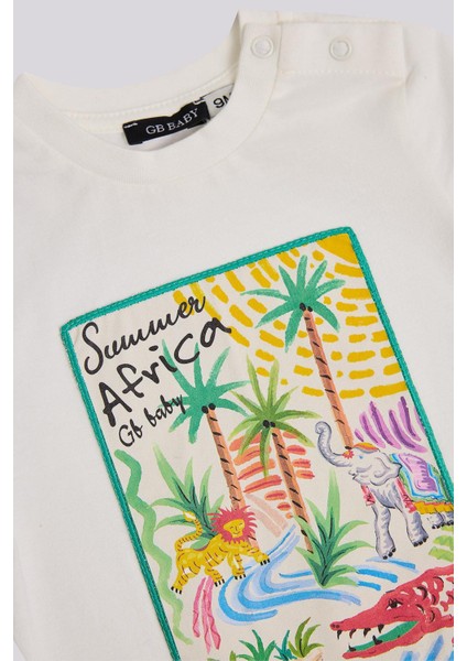 Bg Store Erkek Bebek Ekru Tshirt modelleri