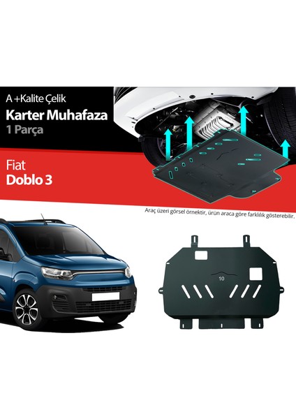 Fiat Doblo Çelik Karter Muhafaza Koruma 2023 2024 2025