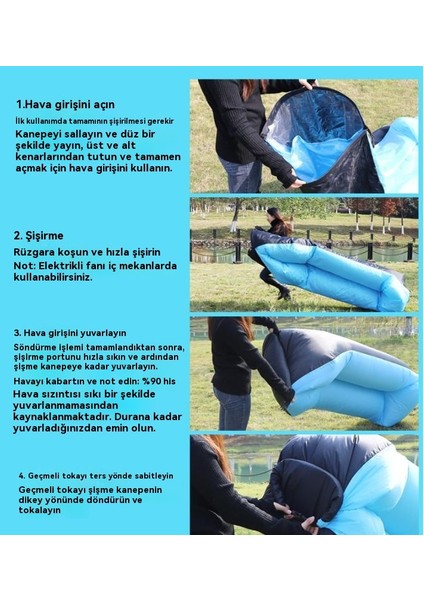 Açık Tembel Uyku Tulumu Hava Kanepe (Yurt Dışından)