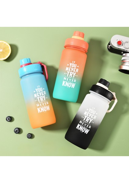 600ML Büyük Kapasiteli Açık Spor Buzlu Uzay Saksı Plastik Spor Su Şişesi (Yurt Dışından)