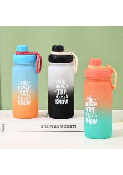 600ML Büyük Kapasiteli Açık Spor Buzlu Uzay Saksı Plastik Spor Su Şişesi (Yurt Dışından)
