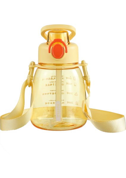 600ML Çocuk Plastik Pipet Bardak Su Bardağı Çapraz Açıklıklı Küçük Göbek Bardağı (Yurt Dışından)