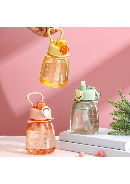 600ML Çocuk Plastik Pipet Bardak Su Bardağı Çapraz Açıklıklı Küçük Göbek Bardağı (Yurt Dışından) modelleri