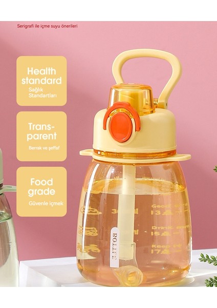 600ML Çocuk Plastik Pipet Bardak Su Bardağı Çapraz Açıklıklı Küçük Göbek Bardağı (Yurt Dışından) indirimleri