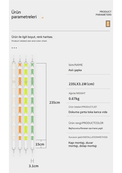 Ev Kapı Duvar Monteli Depolama Şapka Askısı (Yurt Dışından) indirimleri