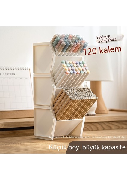 Öğrenci Masaüstü, Eğik Olarak Yerleştirilebilen Bir Kalemlik Saklama Kutusuyla Istiflenebilir (Yurt Dışından)