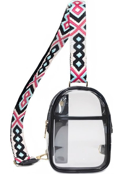 Hoofa Şeffaf Crossbody Çanta Kadın Şeffaf Göğüs Çantası (Yurt Dışından)