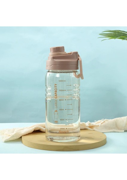 1500ML Yüksek Sıcaklığa Dayanıklı Şeffaf Spor Su Isıtıcısı El No Plastik Su Isıtıcısı (Yurt Dışından)