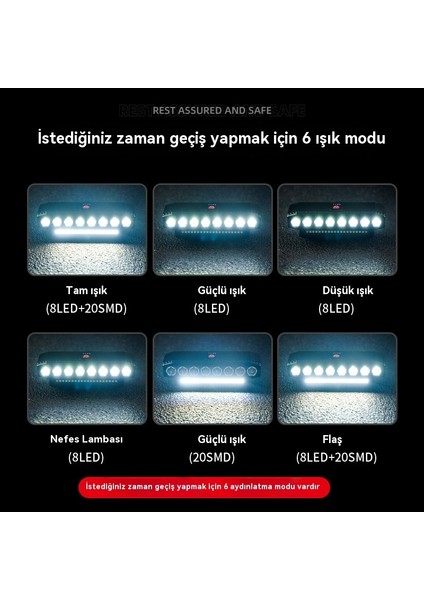 Büyük Kapasiteli Bisiklet Korna USB Çıkış Fonksiyonu Yatay Plaka (Yurt Dışından)