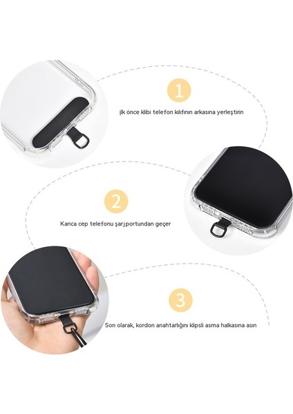 Crossbody Asılı Boyun Eli 8mm Kalınlığında Cep Telefonu Kordonu (Yurt Dışından) indirimleri