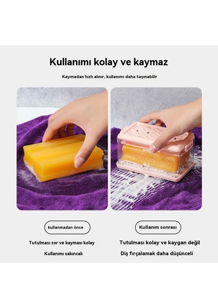 Kapaklı Ev Sabunu Drenaj Saklama Kutusu (Yurt Dışından)