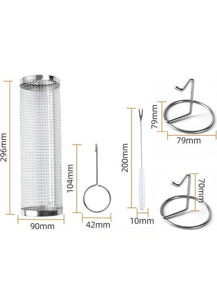 Açık Taşınabilir Döner Barbekü Silindiri (Yurt Dışından) modelleri