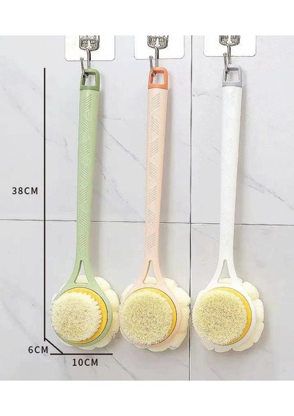 Ev Banyoları Için Çift Taraflı Uzun Saplı Banyo Fırçası (Yurt Dışından)