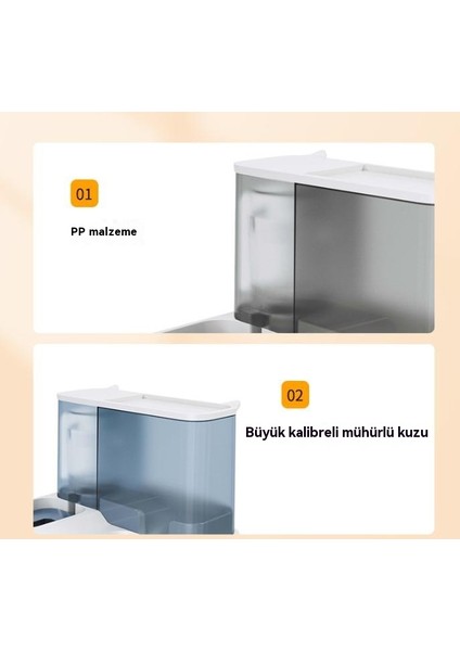 Kedi Otomatik Besleyici Su Sebili (Yurt Dışından)