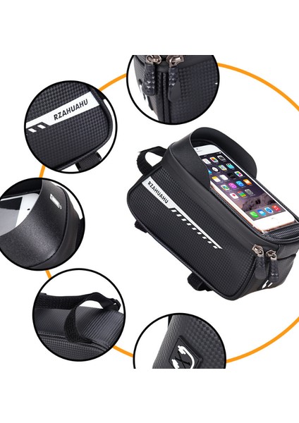 Dokunmatik Ekranlı Bisiklet Ön Kiriş Su Geçirmez Cep Telefonu Saklama Çantası (Yurt Dışından) fırsatları