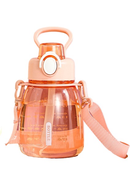 600ML Çocuk Plastik Pipet Bardak Su Bardağı Çapraz Açıklıklı Küçük Göbek Bardağı (Yurt Dışından)