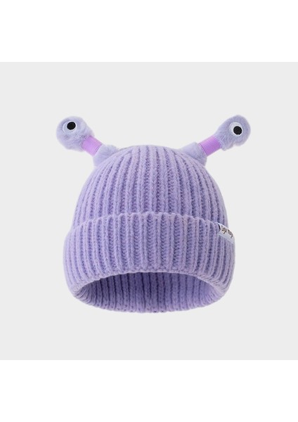 Sevimli Komik Parlayan Anten Sıcak Örgü Şapka (Yurt Dışından)