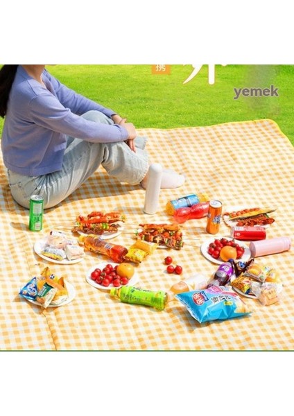 Piknik Örtüsü Açık Kamp Piknik Nem Geçirmez Mat Taşınabilir Katlanabilir Su Geçirmez Koltuk Minderi (Yurt Dışından)