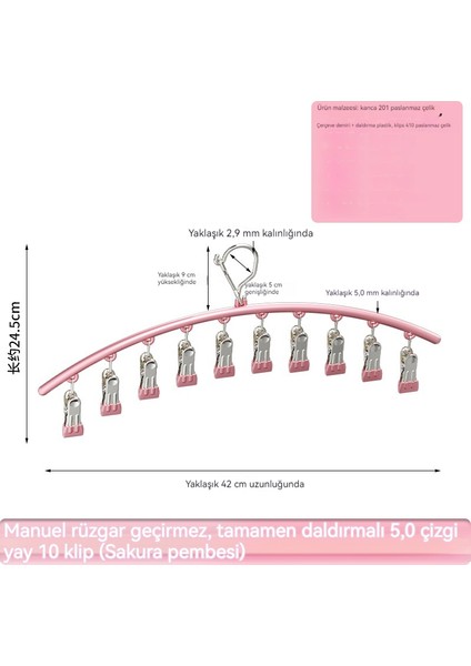 Ev Çok Fonksiyonlu Paslanmaz Çelik 10 Kancalı Çorap Kurutma Rafı (Yurt Dışından) indirimleri