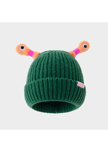 Sevimli Komik Parlayan Anten Sıcak Örgü Şapka (Yurt Dışından)