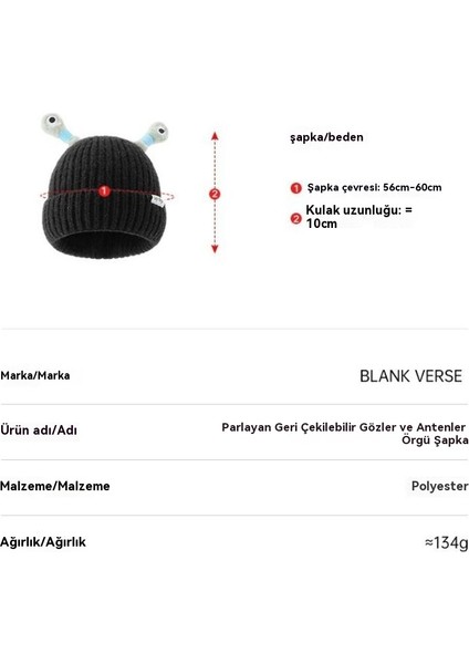 Sevimli Komik Parlayan Anten Sıcak Örgü Şapka (Yurt Dışından) modelleri