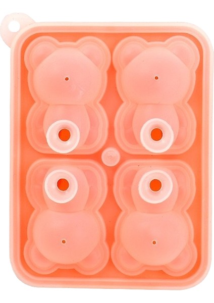 Kapaklı Ayı Buz Tepsisi, Kolay Açılan Silikon Buz Topu Kalıbı (Yurt Dışından)