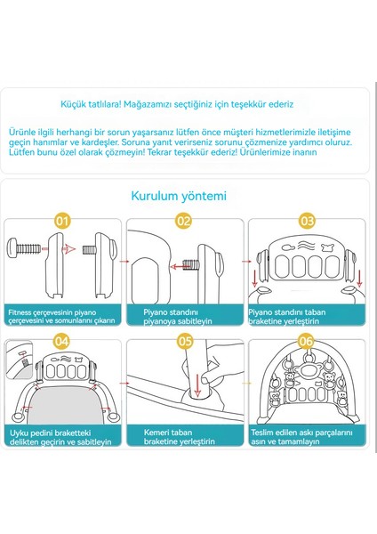 Bebek Yenidoğan Bebek Pedalı Piyano Müzik Pedalı Piyano Oyun Halısı (Yurt Dışından)