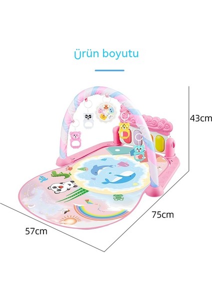 Bebek Yenidoğan Bebek Pedalı Piyano Müzik Pedalı Piyano Oyun Halısı (Yurt Dışından)
