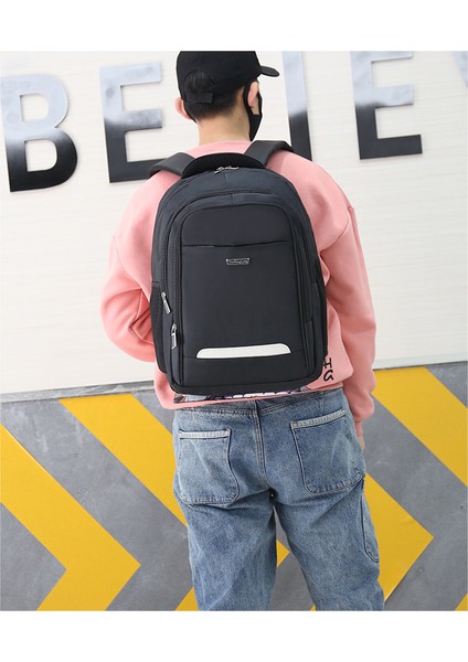 Moda Büyük Kapasiteli Düz Renk Basit Su Geçirmez Iş Bilgisayarı Okul Çantası (Yurt Dışından) modelleri