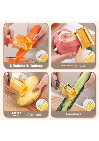 Ev Mutfağında Üçü Bir Arada Meyve ve Sebze Soyucu (Yurt Dışından) fırsatları