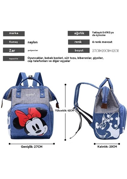 Anne Için Çok Fonksiyonlu ve Şık Sırt Çantası (Yurt Dışından) indirimleri