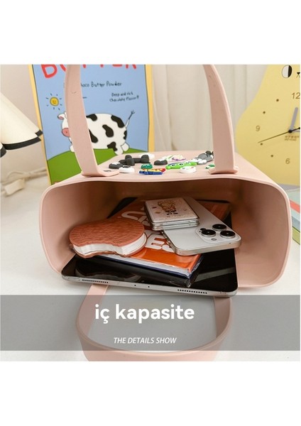 Trendy Tek Omuzlu, Sade, Modaya Uygun ve Çok Yönlü, Büyük Kapasiteli El Çantası (Yurt Dışından) fırsatları