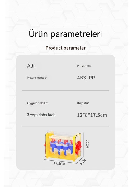 Bilimsel Deney Çocuk Mekanik Motor Modeli Oyuncak (Yurt Dışından)