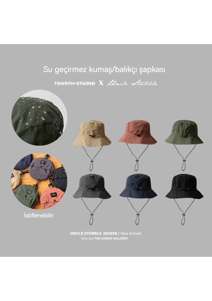 Su Geçirmez Balıkçı Şapkası, Ince Çabuk Kuruyan Dış Mekan Dağcılık Güneşliğinde Saklanabilir (Yurt Dışından) fiyatları