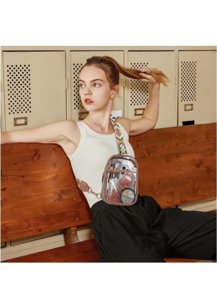 Hoofa Şeffaf Crossbody Çanta Kadın Şeffaf Göğüs Çantası (Yurt Dışından) fiyatları