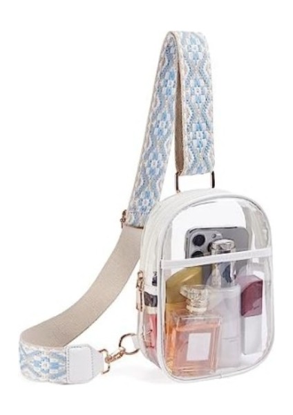 Hoofa Şeffaf Crossbody Çanta Kadın Şeffaf Göğüs Çantası (Yurt Dışından)
