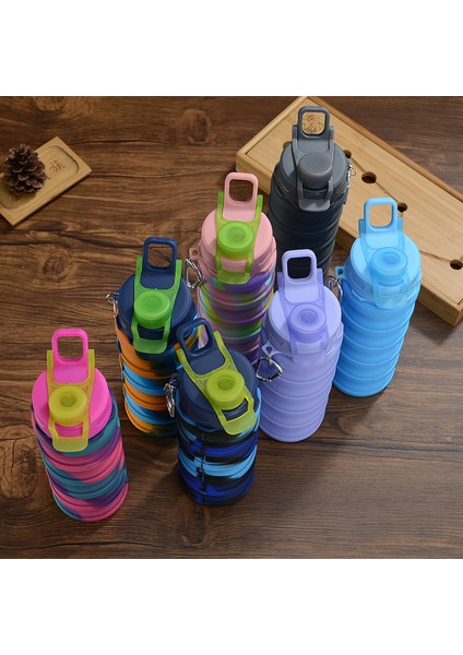 500ML Doğa Sporları Taşınabilir Silikon Katlanır Su Bardağı (Yurt Dışından) fiyatları