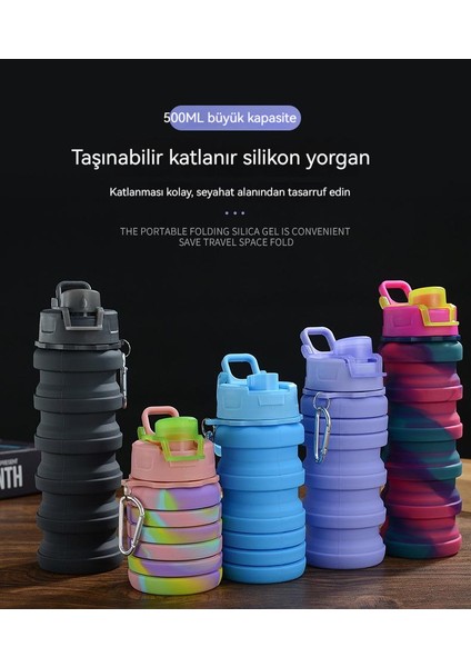 500ML Doğa Sporları Taşınabilir Silikon Katlanır Su Bardağı (Yurt Dışından) modelleri