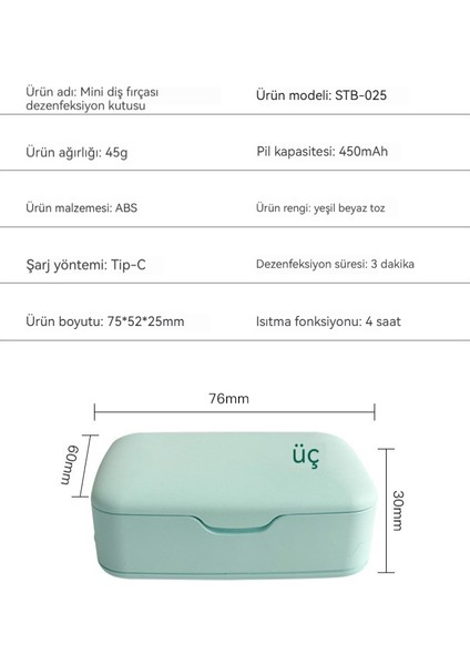 Diş Fırçası Kurutma Uv Taşınabilir Sterilizatör (Yurt Dışından) modelleri