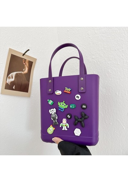 Trendy Tek Omuzlu, Sade, Modaya Uygun ve Çok Yönlü, Büyük Kapasiteli El Çantası (Yurt Dışından)