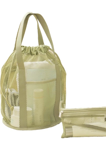 Seyahat Saklama Çantası, Örgü Içi Boş El Çantası, Ipli Ipli Cep, Katlanabilir Ultra Hafif Plaj Çantası (Yurt Dışından)