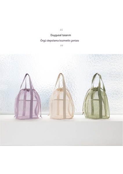 Seyahat Saklama Çantası, Örgü Içi Boş El Çantası, Ipli Ipli Cep, Katlanabilir Ultra Hafif Plaj Çantası (Yurt Dışından) modelleri