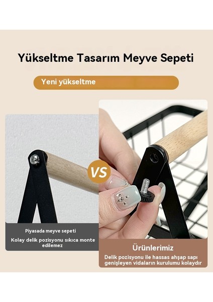 Mutfak El No Çok Fonksiyonlu Sebze ve Meyve Depolama Rafı (Yurt Dışından)