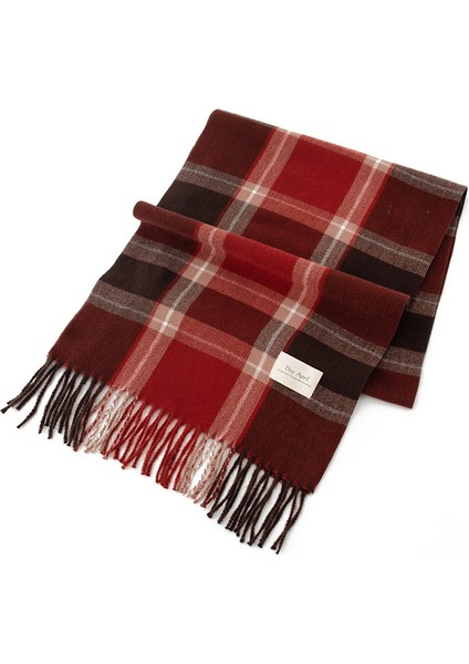 Kış Noel Ekose Kadın Sıcak Taklit Kaşmir Eşarp Şal (Yurt Dışından)