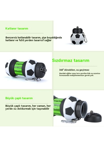 Silikon Formatında Açıkspor Su Şişesi (Yurt Dışından)