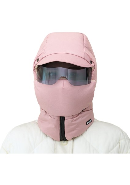 Kış Sıcak Hepsi Bir Arada Kulak Koruyucu Gözlük Anti-Soğuk Sıcak Şapka (Yurt Dışından)