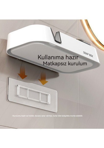 Yatak Odası Yumruksuz Vantuz Duvara Monte Çift Katmanlı Drenaj Sabunluk (Yurt Dışından) fiyatları