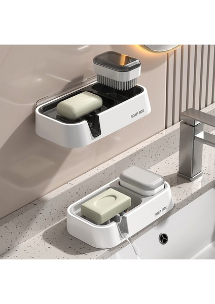 Yatak Odası Yumruksuz Vantuz Duvara Monte Çift Katmanlı Drenaj Sabunluk (Yurt Dışından) fırsatları