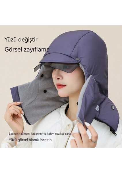 Kış Sıcak Hepsi Bir Arada Kulak Koruyucu Gözlük Anti-Soğuk Sıcak Şapka (Yurt Dışından) fırsatları